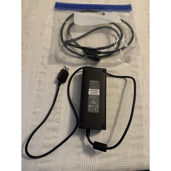 Microsoft Xbox 360 AC Power Supply Adapter Charger EUC Adapter And Plug - Picture 1 of 6